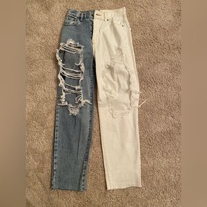 Pacsun Straight Leg Ripped Jeans, worn once, GREAT condition!! Size 24